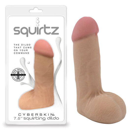 Squirtz CyberSkin 7.5'' Squirting Dildo - Flesh 19 cm Squirting Dong