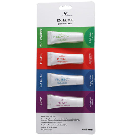ENHANCE Pleasure - 4-Pack - Mixed Enhancing Creams - 30 gram Tubes