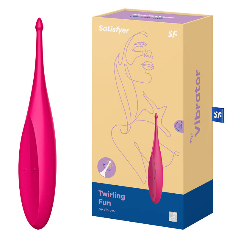 Satisfyer Twirling Fun - Magenta USB Rechargeable Point Clitoral Stimulator