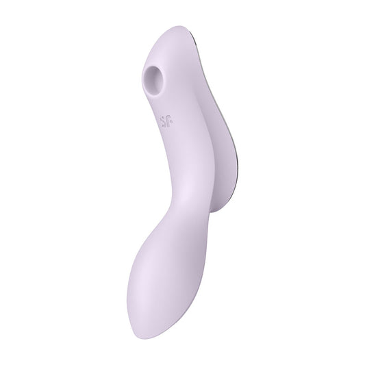 Satisfyer Curvy Trinity 2 - Violet - Violet USB Rechargeable Air Pulse Stimulator & Vibrator