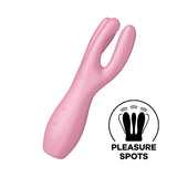 Satisfyer Threesome 3 - Pink Triple Head Vibrating Stimulator
