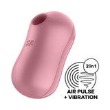 Satisfyer Cotton Candy - Light Red - Light Red USB Rechargeable Air Pulsation Stimulator