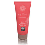 SHIATSU 2in1 Massage & Glide Gel - Strawberry Scented - 200 ml