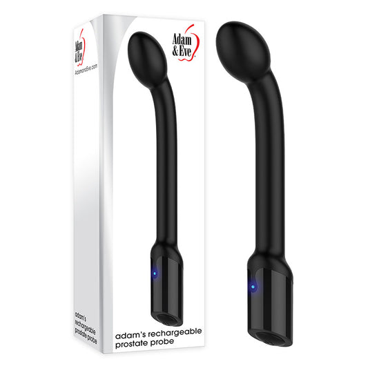 Adam & Eve Adam's Rechargeable Prostate Probe - Black 21.7 cm USB Rechargeable Anal Vibrator