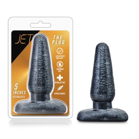 Jet The Plug - Carbon Metallic Black 12.7 cm (5'') Butt Plug