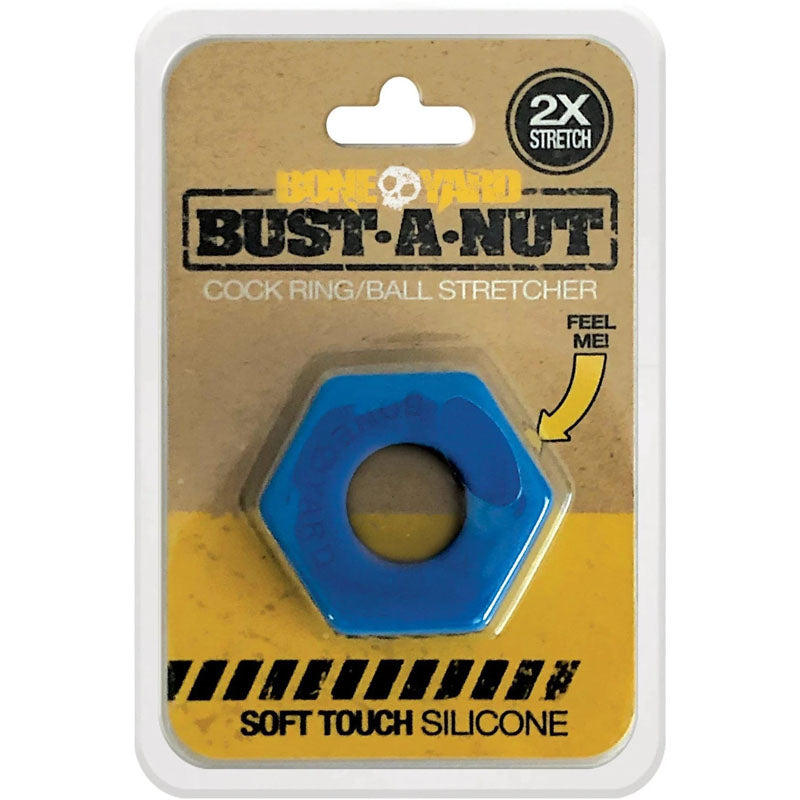Boneyard Bust a Nut Cock Ring Blue - Blue Cock Ring