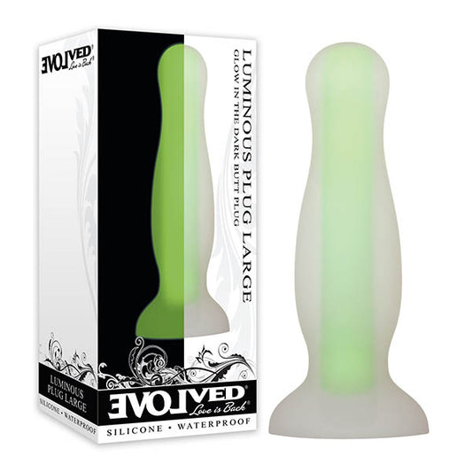 Evolved Luminous Plug - Glow In Dark Green Butt Plug