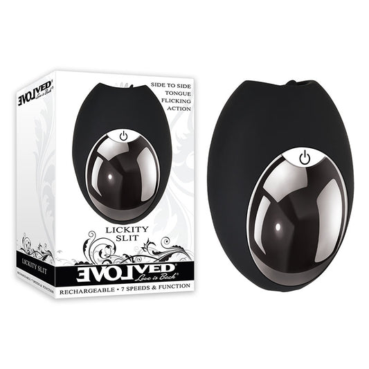 Evolved Lickity Slit - Black USB Rechargeable Flickering Stimulator
