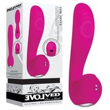 Evolved The Note - Pink 16.3 cm USB Rechargeable Vibrator with Flicking Clit Stim