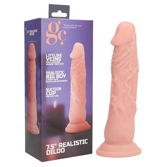 GC. 7.5 Inch Realistic Dildo - Flesh 20 cm Dong