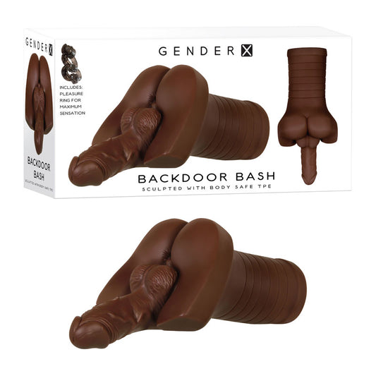 Gender X BACKDOOR BASH Dark - Brown Male Masturbator
