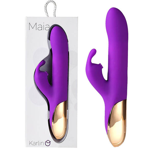 Maia Karlin - Purple 21.6 cm USB Rechargeable Rabbit Vibrator