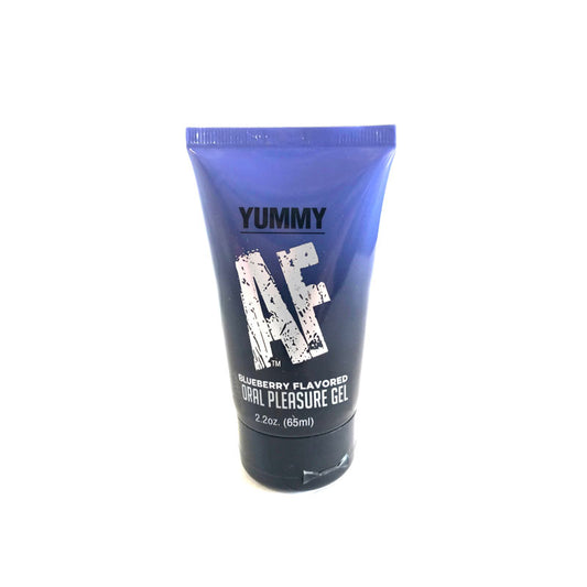 Yummy AF Oral Pleasure Gel - Blueberry - Blueberry Flavoured Oral Sex Gel - 65 ml