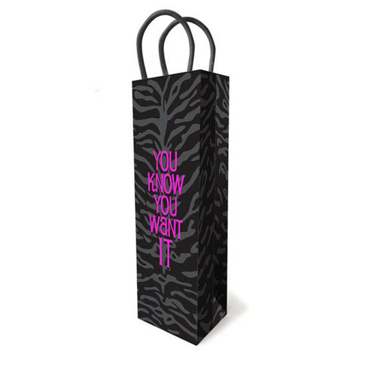 You Know You Want It - Gift Bag - Novelty Gift Bag