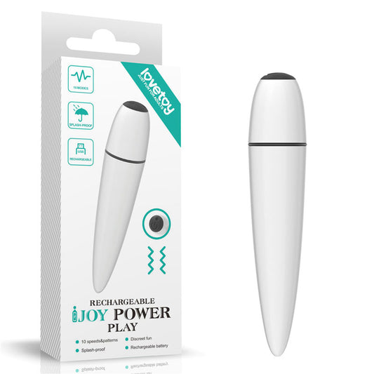 IJOY Rechargeable Power Play - White 10.5 cm USB Rechargeable Bullet