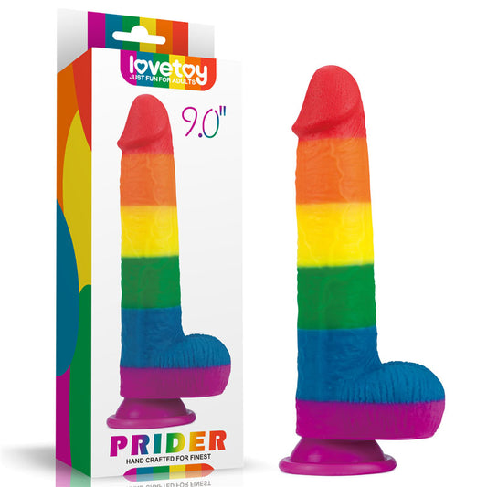 Prider 9'' Dildo - Rainbow 22.5 cm Dong