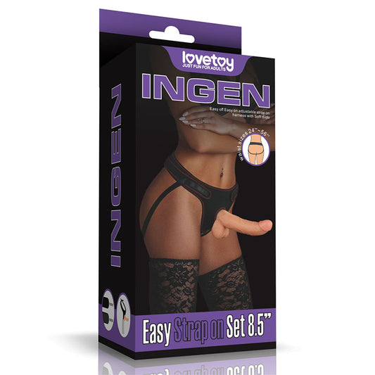 Ingen Easy Strap-On Set - Flesh 21.6 cm (8.5'') Strap-On
