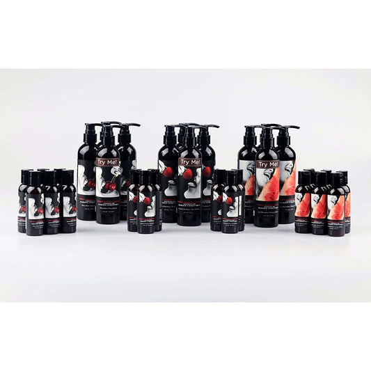 EB Edible Massage Lotion Prepack (Large) - Bulk Store Pack with Testers