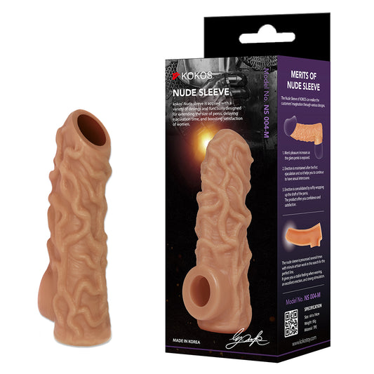 Kokos Nude Sleeve 4 - Flesh Penis Extension Sleeve