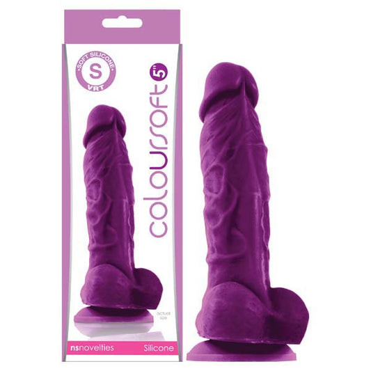 ColourSoft - 5'' Soft Dildo - Purple 12.7 cm (5'') Dong