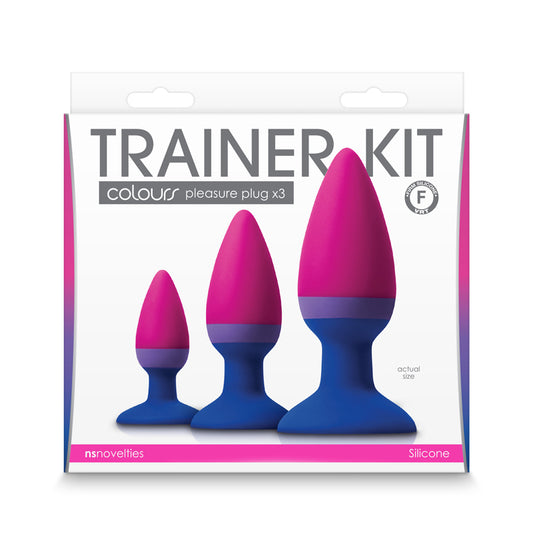 Colours Trainer Kit - Multicolour - Coloured Butt Plugs - Set of 3 Sizes