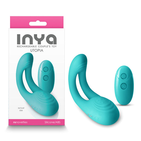 INYA Utopia - Teal - Teal USB Rechargeable Stimulator with Remote