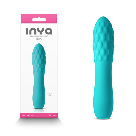 INYA Rita - Teal - Teal 13.8 cm USB Rechargeable Vibrator