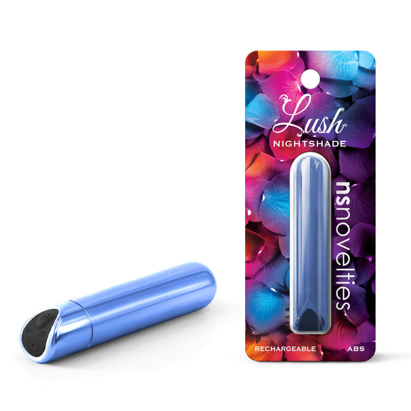 Lush Nightshade - Blue - Metallic Blue 8.9 cm USB Rechargeable Bullet