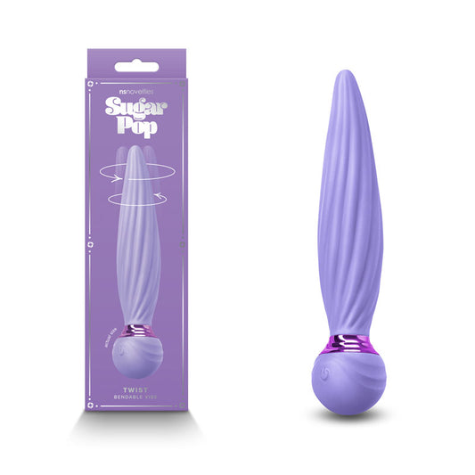 Sugar Pop - Twist - Purple - Purple 16 cm USB Rechargeable Massage Wand