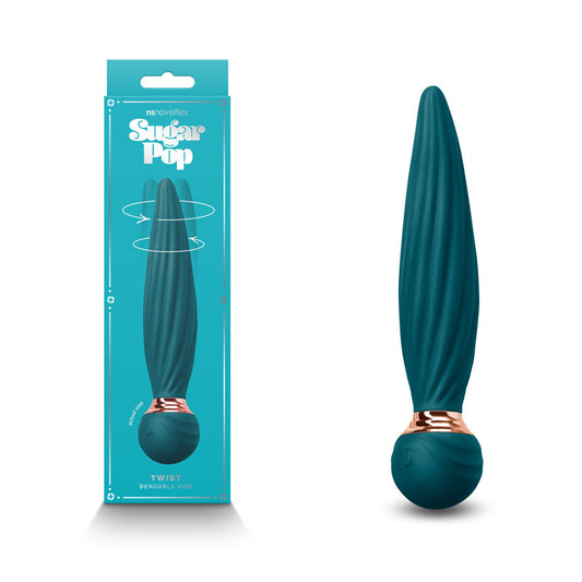Sugar Pop - Twist - Teal - Teal 16 cm USB Rechargeable Massage Wand