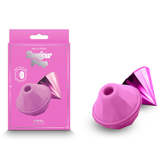 Sugar Pop - Jewel - Pink - Pink USB Rechargeable Air Pulse Stimulator