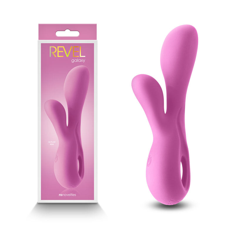 Revel Galaxy - Pink - Pink 15.6 cm USB Rechargeable Rabbit Vibrator
