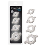 Renegade Vitality Rings - Clear Cock Rings - Set of 4 Sizes