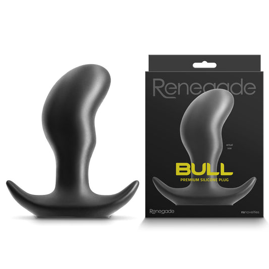 Renegade Bull - Black - Large - Black 15.7 cm Large Butt Plug