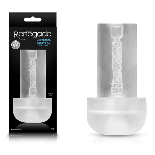 Renegade Universal Sleeve XL - Clear Penis Pump Sleeve