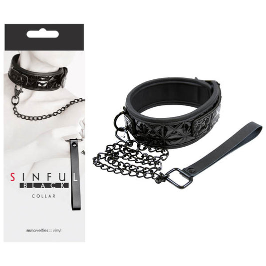 Sinful - Collar - Black Collar and Leash
