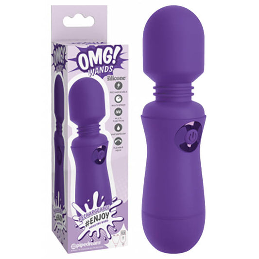 OMG! Wands #Enjoy - Purple USB Rechargeable Massager Wand