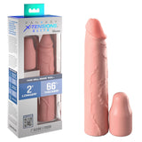 Fantasy X-Tensions Elite 2'' Silicone Extension - Flesh - Flesh 5.1 cm Penis Extender Sleeve