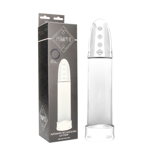 Pumped Automatic Rechargeable Luv Pump - Clear USB Rechargeable Powered Penis Pump