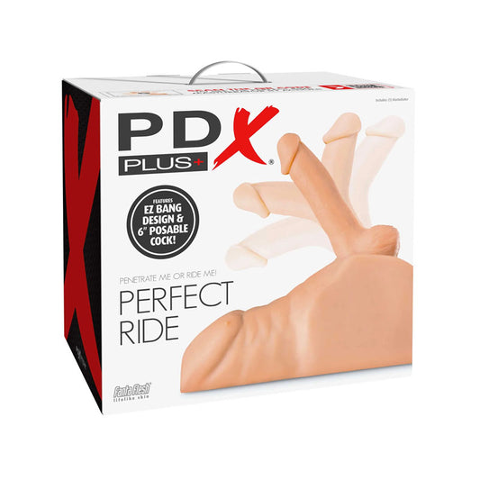 PDX Plus Perfect Ride - Light - Flesh Male Torso with Poseable 15 cm Dong