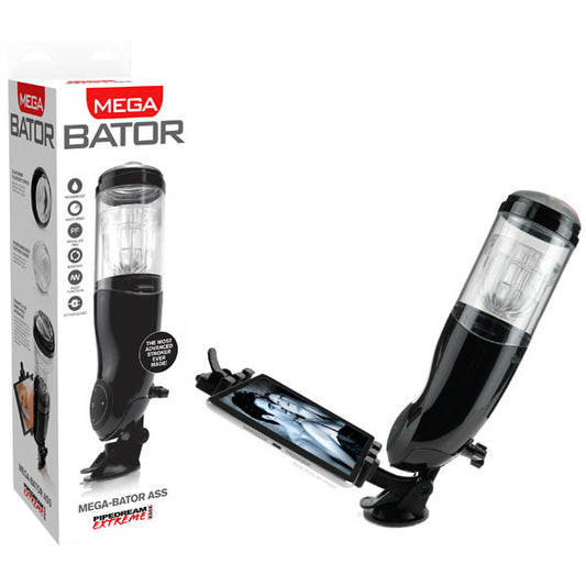 Pipedream Extreme Toyz Mega-Bator Ass - Rechargeable Ass Masturbator with Mobile Device Holder