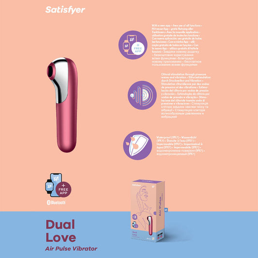 Satisfyer Dual Love - App Contolled Touch-Free USB-Rechargeable Clitoral Stimulator