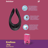 Satisfyer Endless Joy - Black USB Rechargeable Couples Stimulator