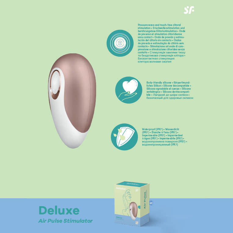 Satisfyer Deluxe - Touch-Free USB-Rechargeable Clitoral Stimulator