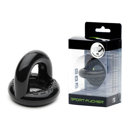 Sport Fucker Universal Cock Ring - Black Cock & Balls Ring