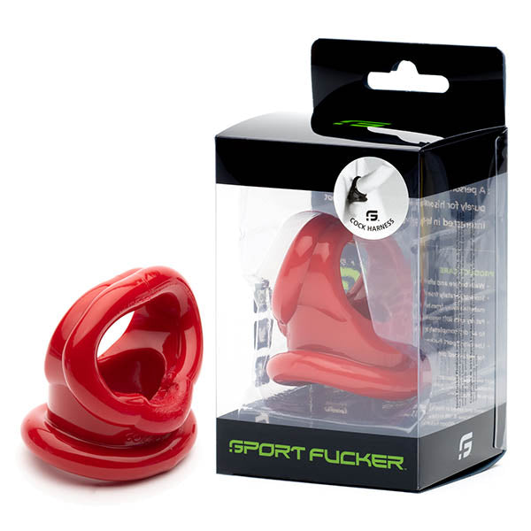 Sport Fucker Cock Harness - Red Cock Harness Ring