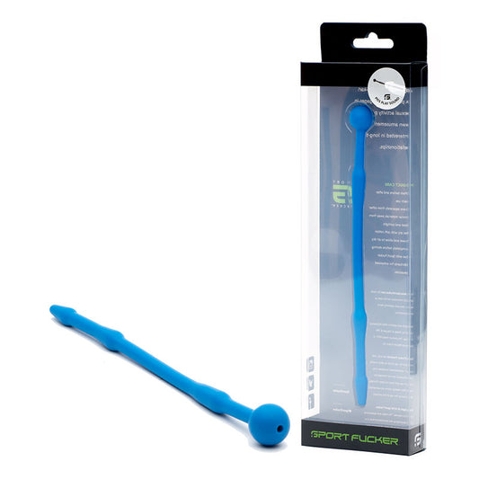Sport Fucker Piss Play Sound - Blue 18.4 cm Silicone Urethral Sound