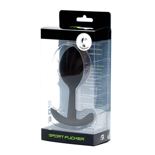 Sport Fucker Thunder Plug - Black Medium Anal Plug
