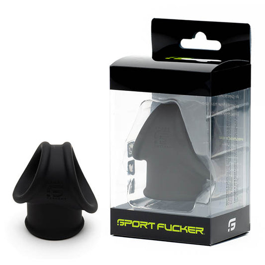 Sport Fucker Cock Tube - Black Cock & Ball Harness Ring