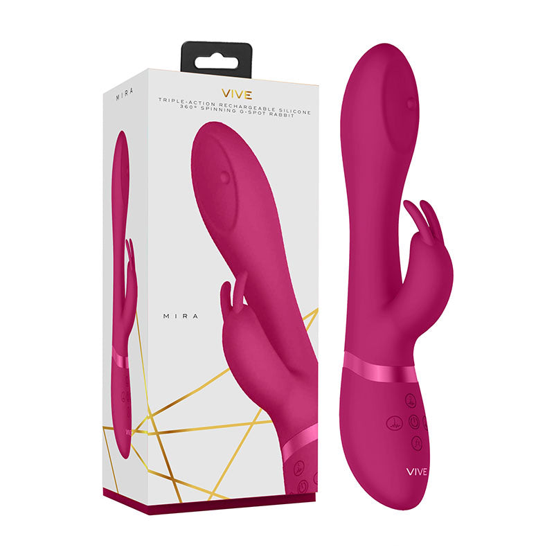 Vive Mira - Pink 21.5 cm USB Rechargeable Rabbit Vibrator